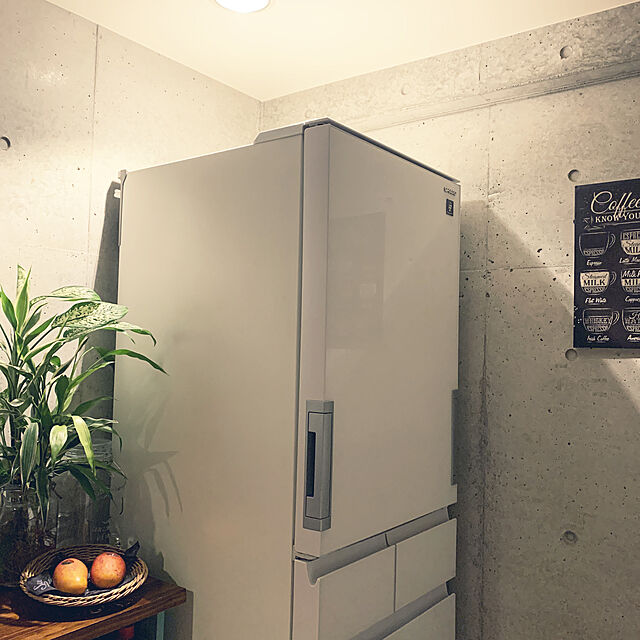 mi-ne-neの-シャープ　SHARP　冷蔵庫　ピュアホワイト　SJ−G413G−W　［5ドア　／どっちもドアタイプ　／412L］　SJ-G413G-W　ピュアホワイト（標準設置無料）の家具・インテリア写真