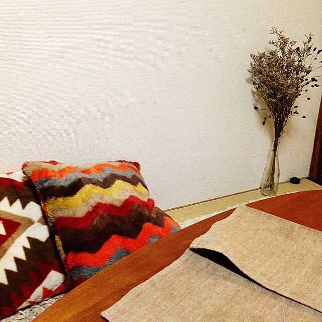 MiUkiのニトリ-クッションカバー(シェブロンAW14)  【送料有料・玄関先迄納品】の家具・インテリア写真