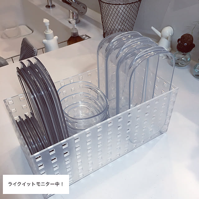 importantのlike-it-ライクイット (like-it) キッチン収納 プラスチック 密閉 保存容器 Mサイズ3個組 クリア + トレーL ホワイト FC-034 冷凍保存可 食器洗い乾燥機可 TPX容器 電子レンジOK 超軽量の家具・インテリア写真