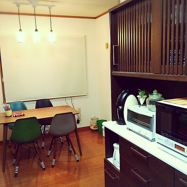 irohaのニトリ-キッチンボード(ビゼン 140KB DBR)  【完成品・配送員設置】 【5年保証】の家具・インテリア写真