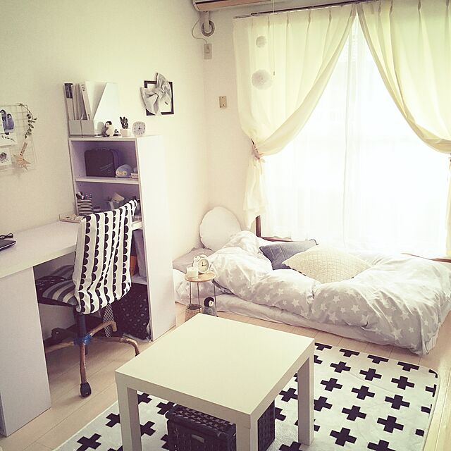asaruのニトリ-クッションカバー(ホーム 2 BK) の家具・インテリア写真