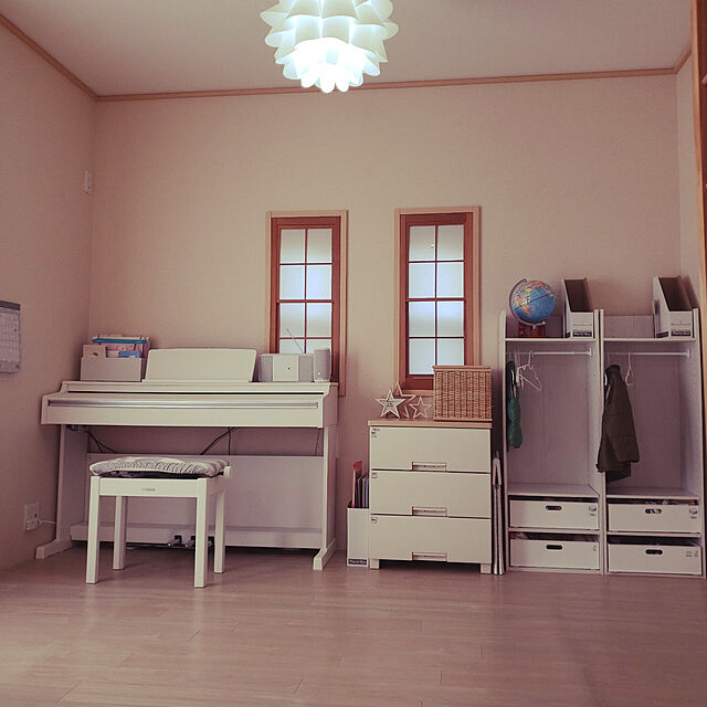 mimimimiのニトリ-カラーボックス Nカラボ A4-3段(ホワイトウォッシュ) の家具・インテリア写真