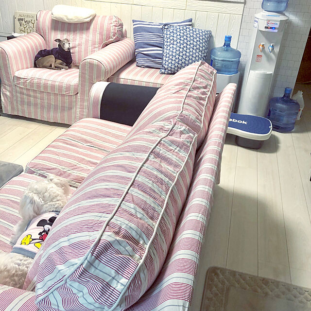 suzyのイケア-【送料無料】 イケア EKTORP - アームチェア用カバー, ノールドヴァッラ ダークベージュ 【003.177.25】 IKEA通販の家具・インテリア写真