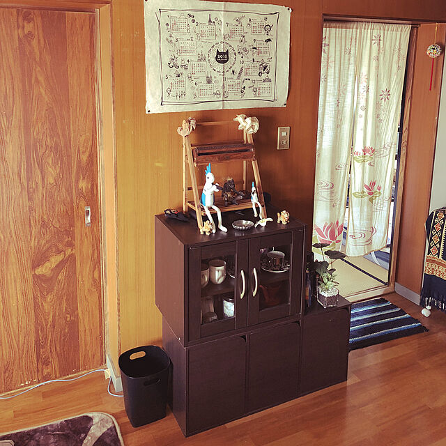 Mのニトリ-食器棚スリム(クローネ4560S LBR) の家具・インテリア写真
