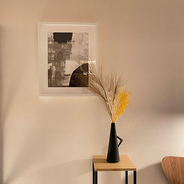 snoooopの-取っ手付き セラミック ブラック フラワーベース 花瓶 【ART OF BLACK】の家具・インテリア写真