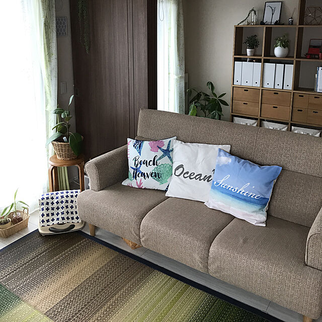 mimiのニトリ-クッションカバー(HBビーチヘブン) の家具・インテリア写真