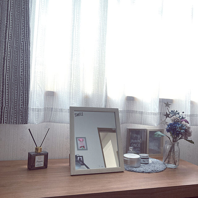 ayumi-joeのニトリ-レースカーテン(ヒンメル 100X133X2) の家具・インテリア写真