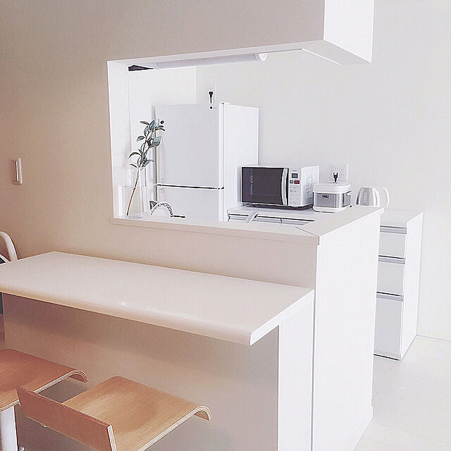 aya_kのニトリ-キッチンカウンター(キュリー2 120CT WH) の家具・インテリア写真