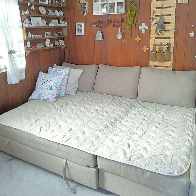fumitanのニトリ-敷きパッド ダブル(コットンリネン q D) の家具・インテリア写真