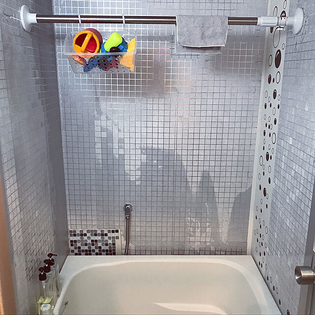 kirinのアイリスオーヤマ-突っ張り棒 浴室用 ステンレス 強力つっぱり伸縮棒 頑丈 YSP-190 アイリスオーヤマの家具・インテリア写真