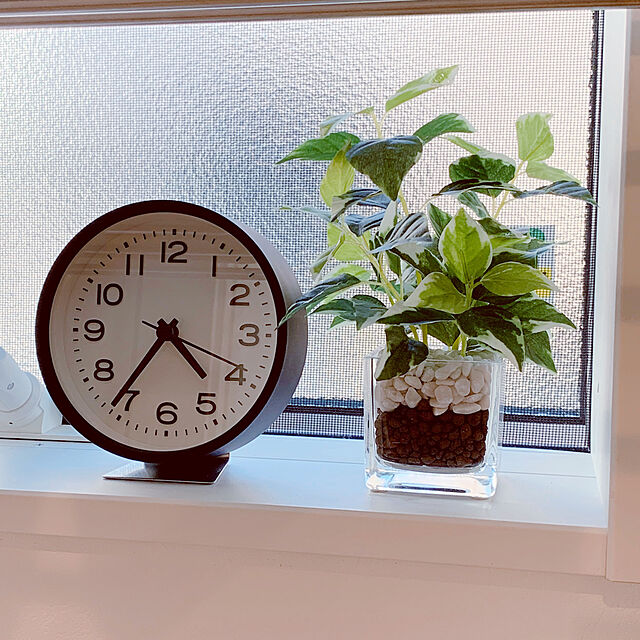 mayuの無印良品-【無印良品 公式】アナログ時計・大　ブラック MJ−ACLBK2の家具・インテリア写真