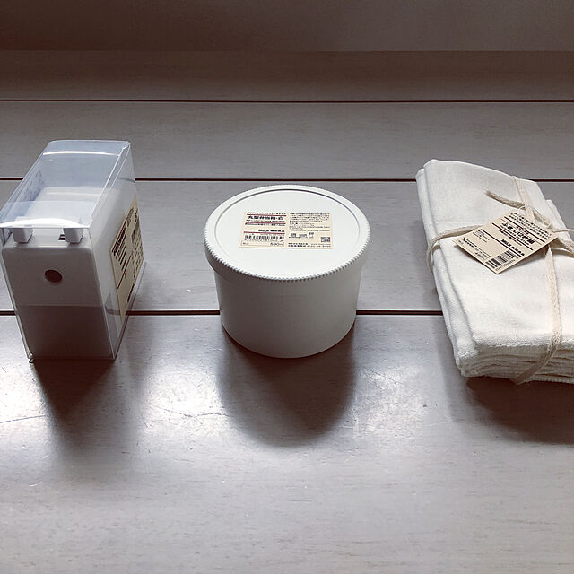 asaの無印良品-ポリプロピレンスクリューキャップ丸型弁当箱・白の家具・インテリア写真