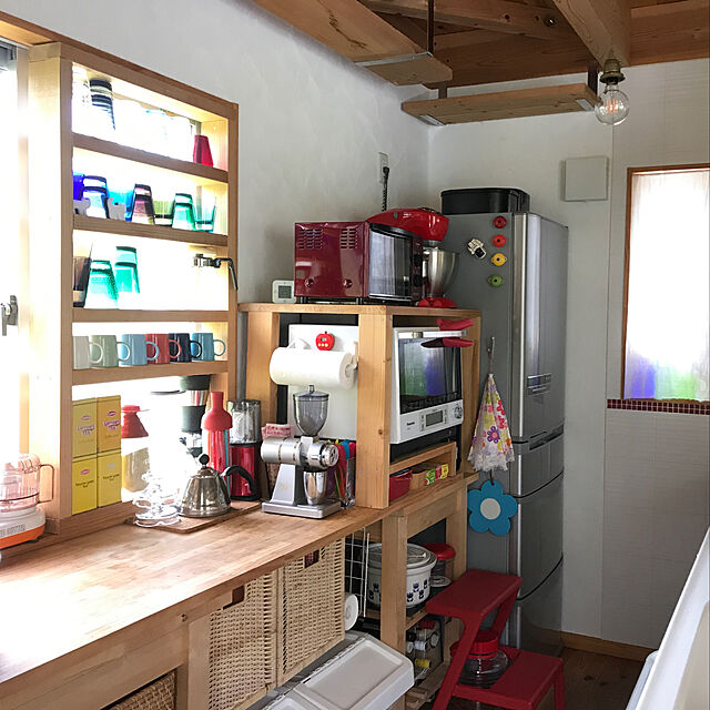 sakurasakuの貝印-貝印(KAI) スタンドオートミキサー ヴィヴィアンレッド 4.3L DL7524の家具・インテリア写真