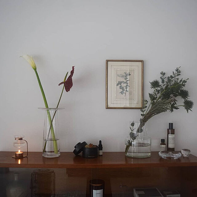 ookuraの-ガラス 花瓶 枝物 おしゃれ［b2c フラワーベース ブリムタイプ L］の家具・インテリア写真
