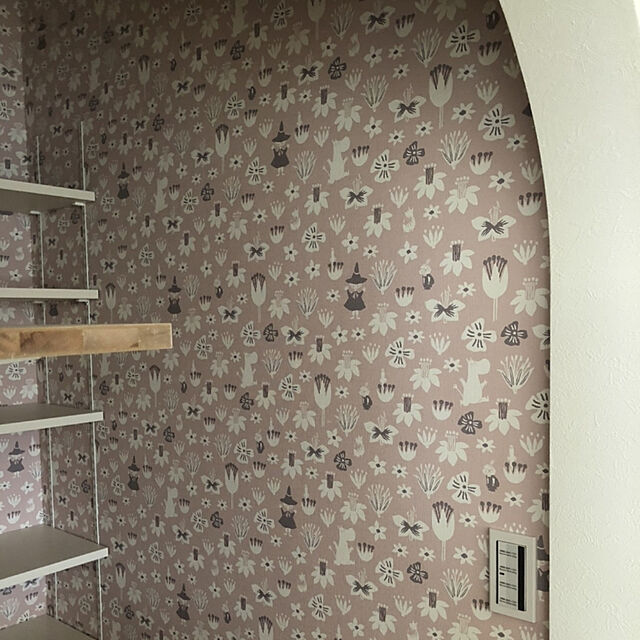 yuchiの-ムーミン 壁紙 のり付き のりなし サンゲツ ファイン クロス FE6312〜6313の家具・インテリア写真