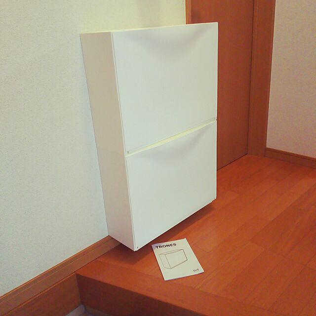 mekkokunkunのIKEA (イケア)-IKEA(イケア) TRONES ホワイト 00189087 シューズキャビネット/収納、ホワイトの家具・インテリア写真