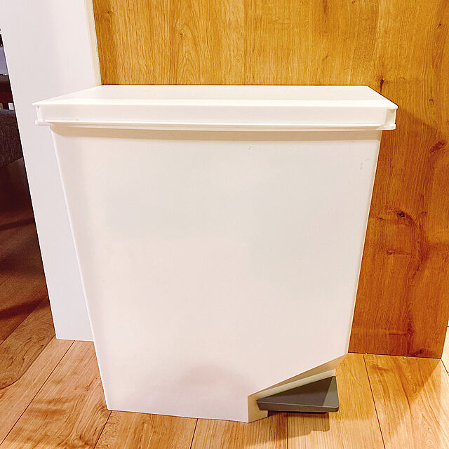 tommieの-ゴミ箱 35L 棚下・カウンター下にも置けるペダルペール （ 35リットル ごみ箱 キッチン スリム 棚下 カウンター ペダル式 分別 高さ制限 ふた付き ）の家具・インテリア写真