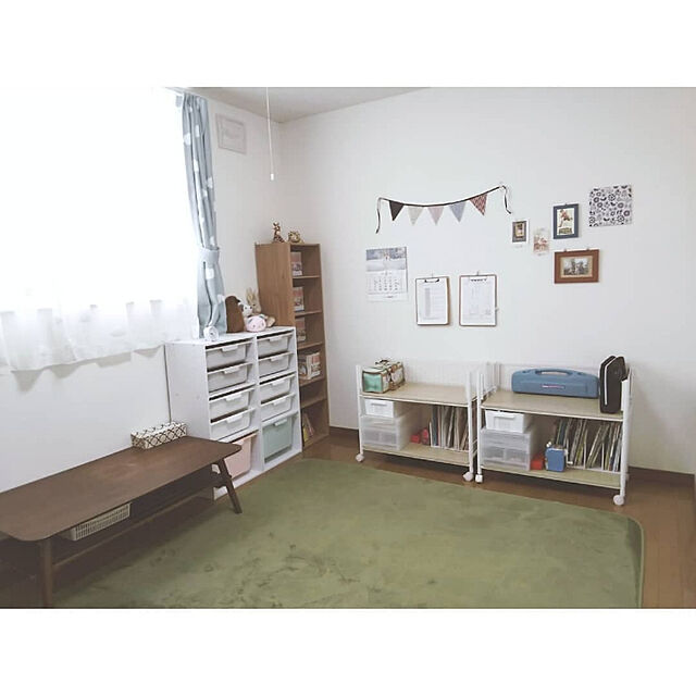 mayuのニトリ-遮光2級カーテン(ルーボ ブルー 100X140X2) の家具・インテリア写真