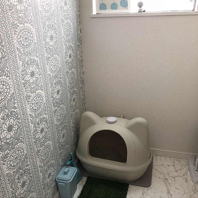 chiyorichikaの-猫用トイレ用品 ネコトイレ フード付き  iCat大きなネコ型トイレット　スコップ付 ラッピング不可の家具・インテリア写真