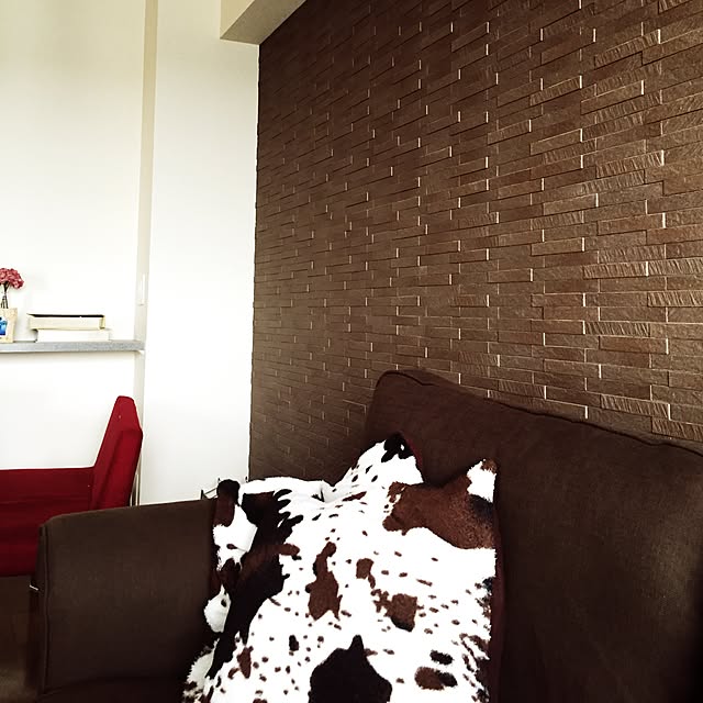taakoのLIXIL-エコカラット グラナス ルドラ■25×151角ネット張り LIXIL (ブラウン)の家具・インテリア写真