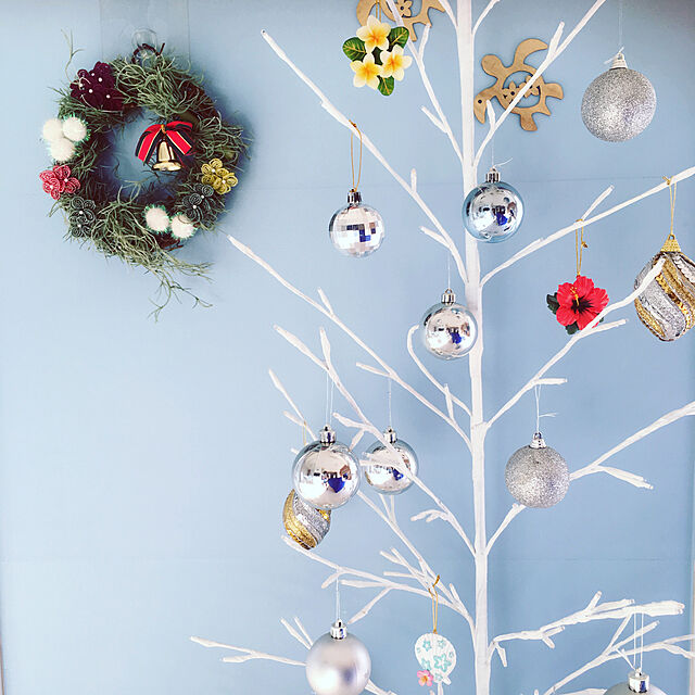 3Rの-LED ブランチツリー 高さ180cm クリスマスツリー ホワイト 白 おしゃれ クリスマス ツリー 枝ツリー 北欧 屋外 ガーデン【送料無料】の家具・インテリア写真