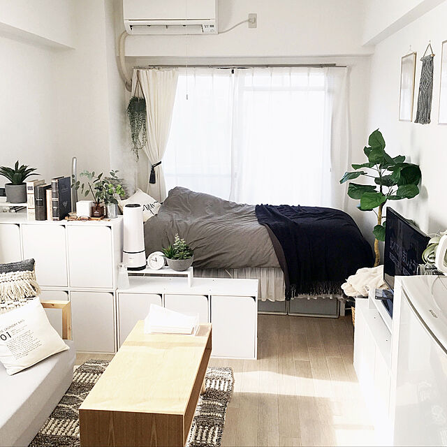 makiのニトリ-フリーカバー 小さめサイズ(マカロンBK 140X190) の家具・インテリア写真