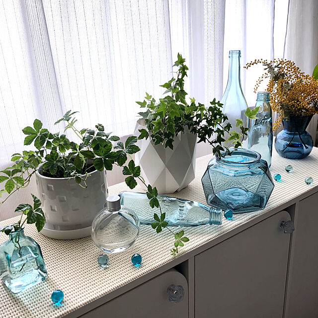 Mitsuのイケア-ＩＫＥＡ/イケア　STOCKHOLM 2017　ティーライトホルダー/花瓶　ブルーの家具・インテリア写真