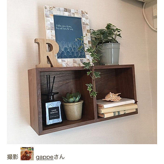 gappeの-ウォールシェルフ2BOX 単品の家具・インテリア写真