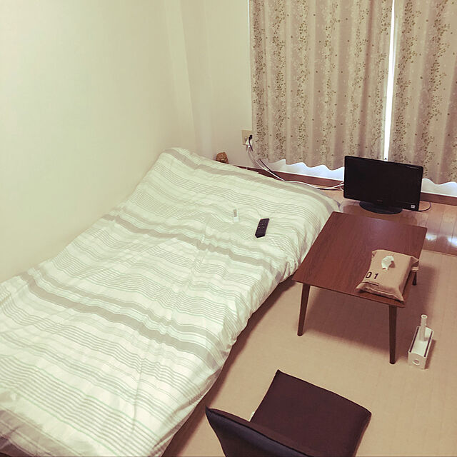 mikuのニトリ-ベッド用寝具6点セット シングル(q GR/BD S) の家具・インテリア写真