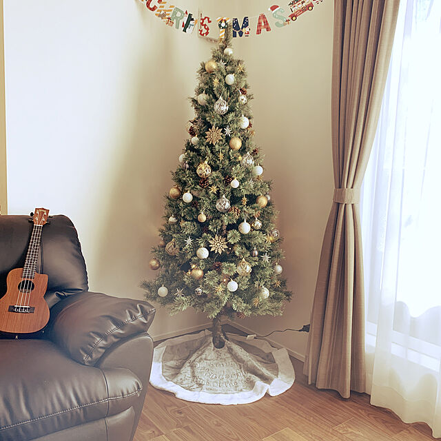sato.mの-クリスマスツリー 北欧 おしゃれ ベツレヘムの星-EX オーナメント 飾り セット LED ヨーロッパトウヒツリーセット180cmの家具・インテリア写真