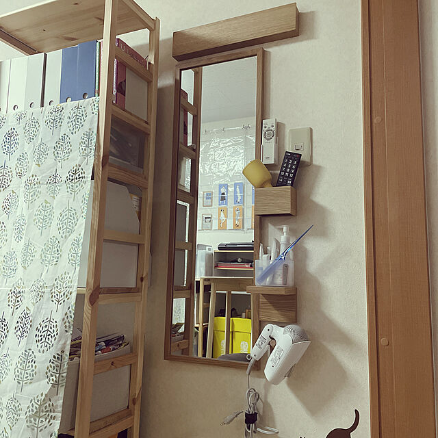 torichanの無印良品-【無印良品 公式】壁に付けられる家具棚 オーク材突板　11cmの家具・インテリア写真