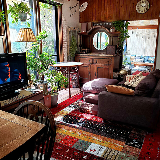 saku-naraの-CORDUROY CUSHION 45 REDの家具・インテリア写真