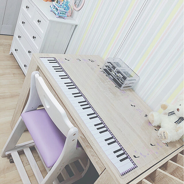 haruのニトリ-デスクマット(ピアノ) の家具・インテリア写真