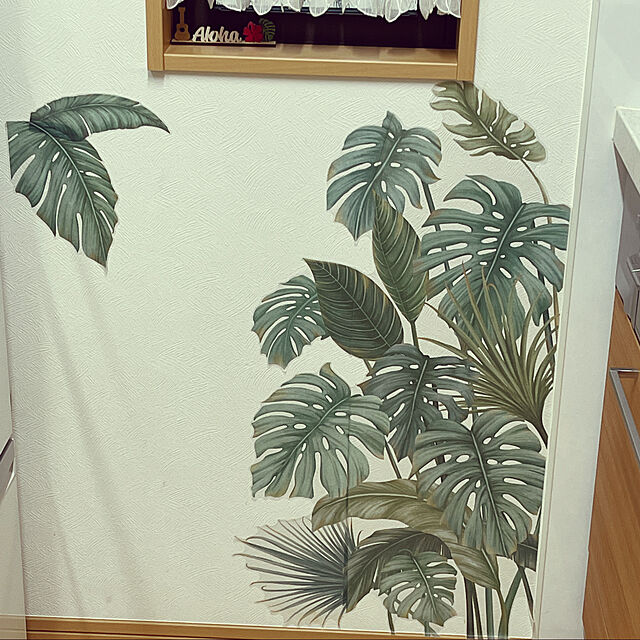 kiyomiのAlpha Muse-【北欧風のお部屋に】 おしゃれ ウォールステッカー 壁紙 シール 木 植物 花 DIY 簡単に はがせる Alpha Muse (Island Green)の家具・インテリア写真