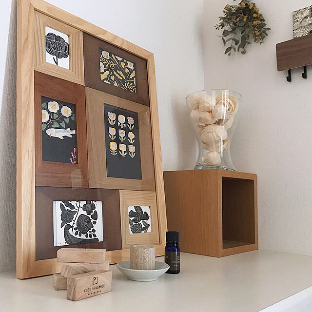 Emiの-ホルダー付きマグネットキーフック ブラウンの家具・インテリア写真
