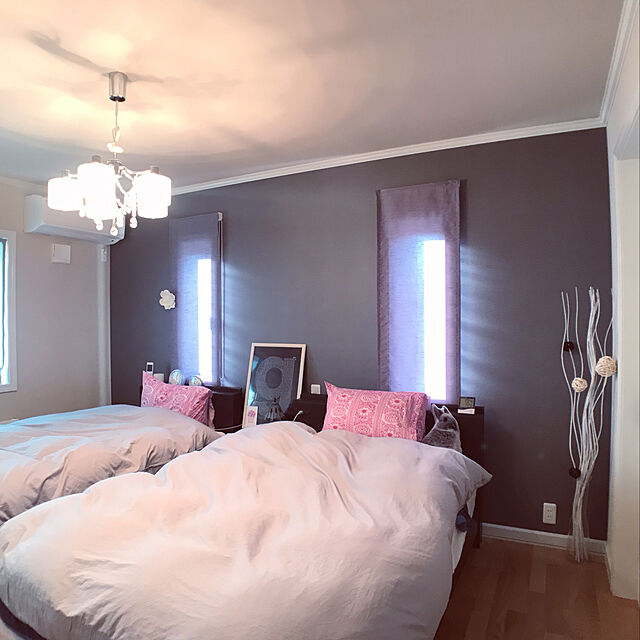 miiiのニトリ-掛け布団カバー セミダブル(Nグリップパレット3GY SD) の家具・インテリア写真