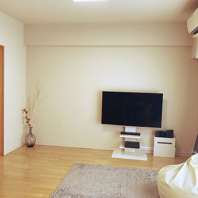 mizo10のナカムラ-ナカムラ 32V〜80V型対応　WALL　ウォール　壁寄せテレビスタンドV3　ハイタイプ　ホワイト M05000124の家具・インテリア写真