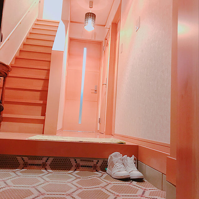 noriの-まるでヨーロッパのショップの床のよう モザイクタイル柄のフロアシートの会 フェリシモ FELISSIMO【送料:450円+税】の家具・インテリア写真