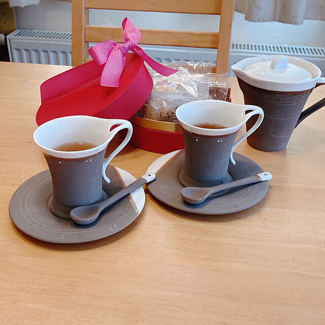 Megumiのノーブランド品-織部 美濃焼 リトルバード カップ ソーサー スプーン コーヒー ペア 小鳥の家具・インテリア写真