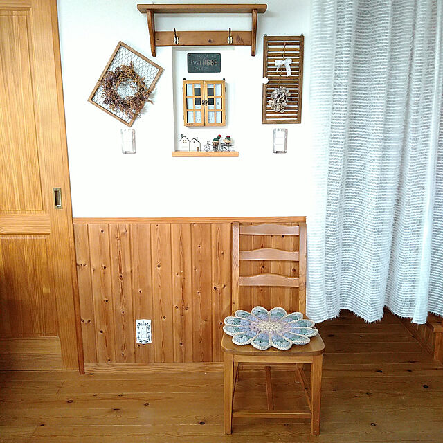 akkiiiのニトリ-遮像レースカーテン(パミュ 100X198X2) の家具・インテリア写真