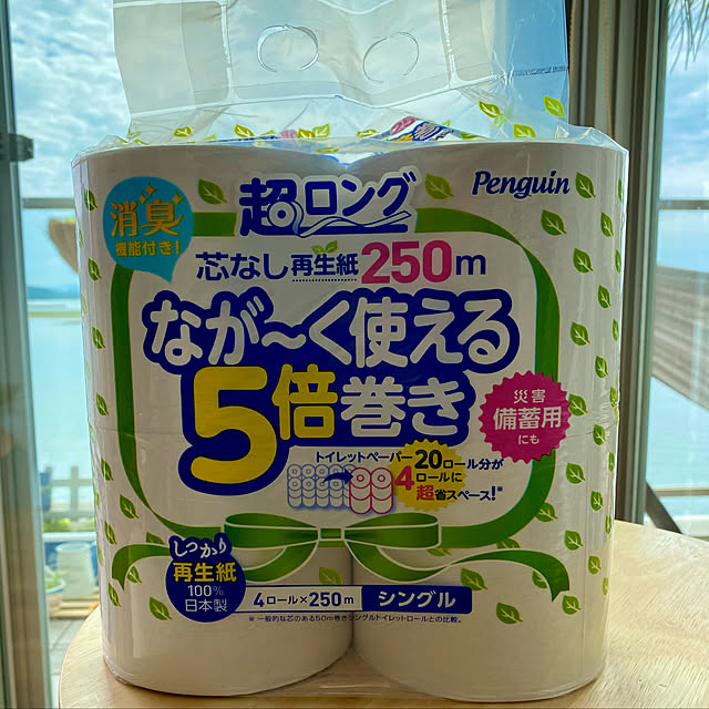 amの丸富製紙-Penguin 丸富製紙【ケース販売】ペンギン 超ロングパルプ トイレットロール 250m 4ロール シングル 4パックの家具・インテリア写真