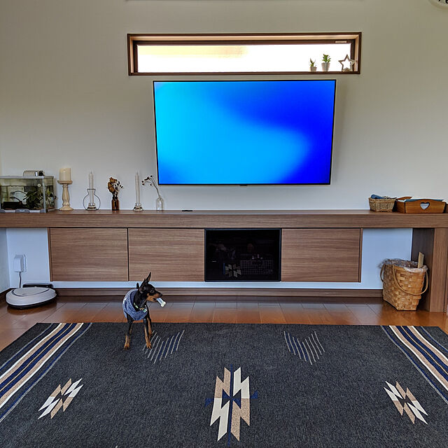 shizuponのニトリ-シェニール ジャガード織りラグ(オルテガLN H GY 200X240) の家具・インテリア写真