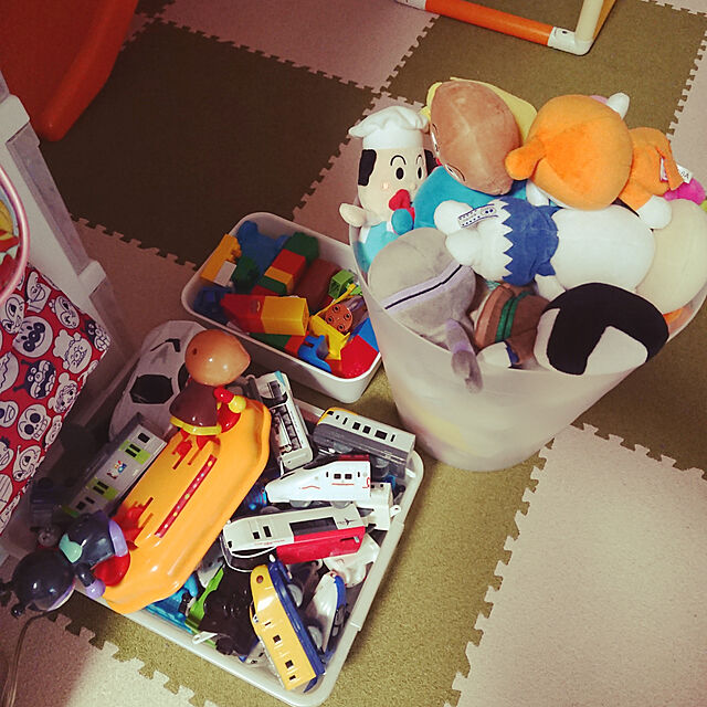 miaoの-ブロックラボ ワールドシリーズ たのしいアンパンマンタウンバケツ おもちゃ こども 子供 知育 勉強 3歳の家具・インテリア写真