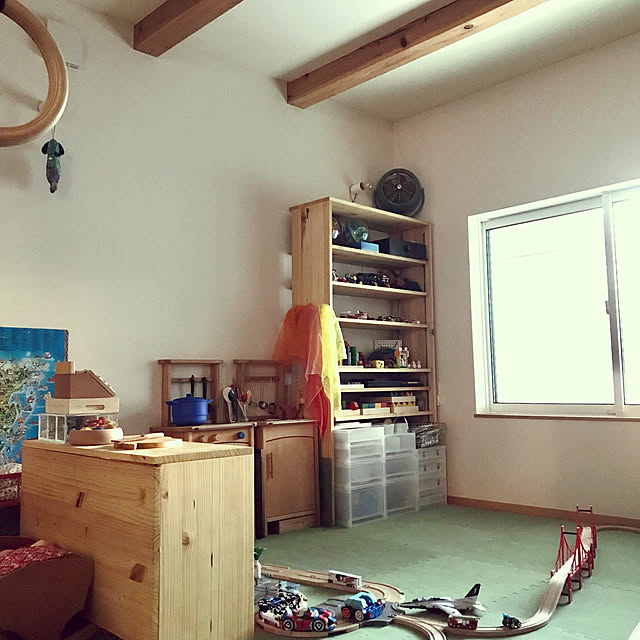 写真付きレビュー】童具館 プレイカーペット(9枚セット)の通販商品口コミ情報 RoomClipショッピング 童具館 プレイカーペット(4枚セット)