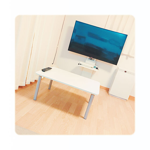 Nのニトリ-ふきとれるクッションフロアラグ(ホワイト182x230) の家具・インテリア写真