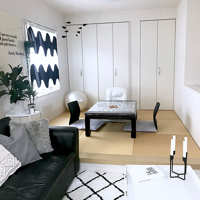 mikiのニトリ-フロアクッション・座布団カバー(デレグ GY) の家具・インテリア写真
