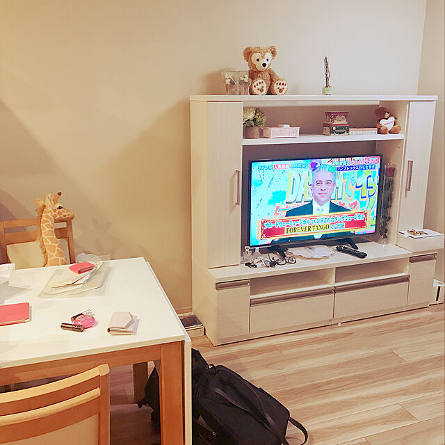 Yueのニトリ-テレビボード(フレージュ160TV WH) の家具・インテリア写真