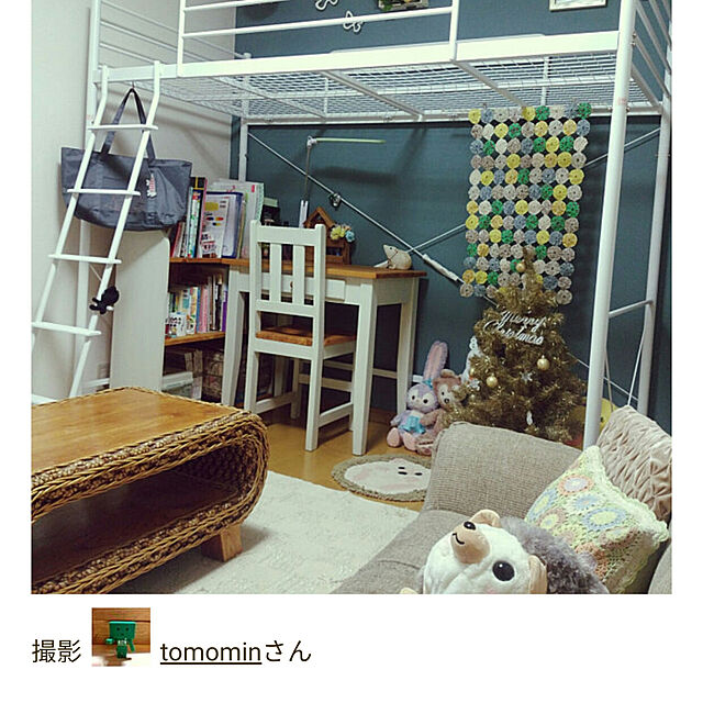 tomominのニトリ-ハイベッド(アシエ WH) の家具・インテリア写真