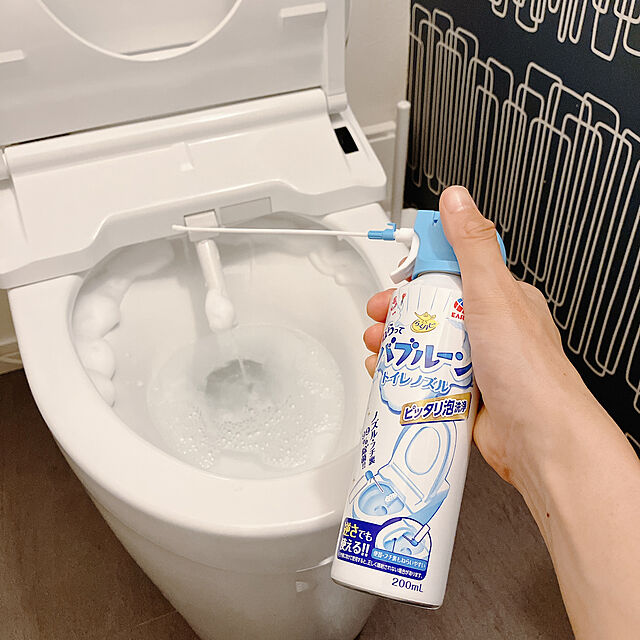 noriのアース製薬-らくハピ ねらってバブルーン トイレノズル トイレの洗浄剤 [200ml] トイレ掃除 泡 大掃除 (アース製薬)の家具・インテリア写真