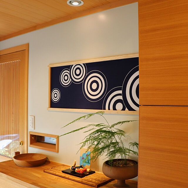 hiraya2015の-手ぬぐい「円-縁 的 （Target）」紺／藍／japanblue／てぬぐいの家具・インテリア写真